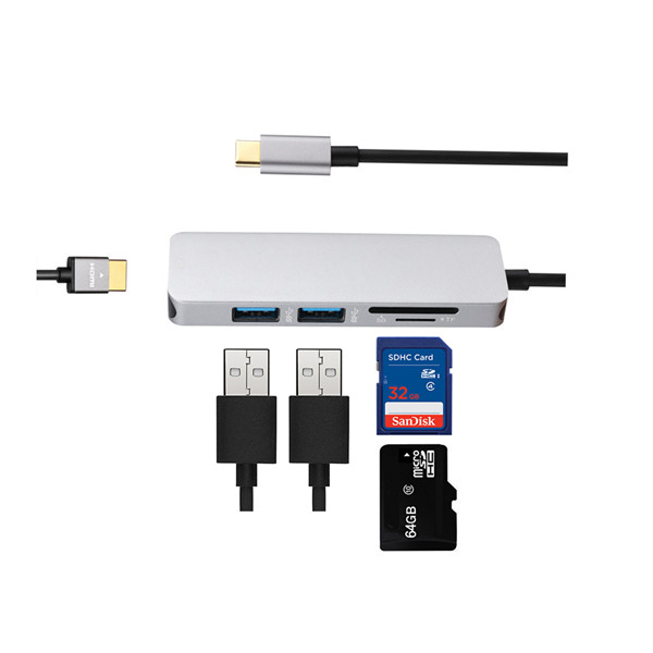 5 In 1 C Usb Adapter Multiport Type C Docking Station