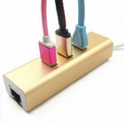 Multiple USB C To 3 Port USB 3.0 10Gbs RJ45 Ethernet Adapter