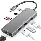 Smart Phone 7 In 1 SD TF Card Reader Multiple USB C HUB