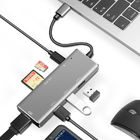 Smart Phone 7 In 1 SD TF Card Reader Multiple USB C HUB