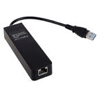 RJ45 Gigabit Ethernet Plastic ABS 3 Port USB 3.0 HUB
