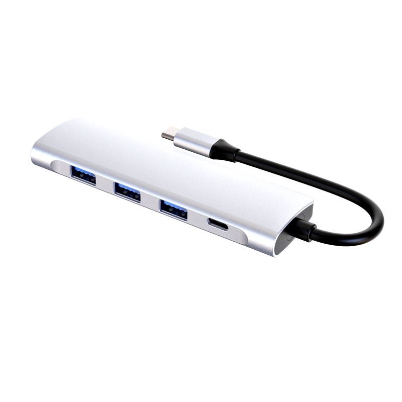 Superspeed 5 In 1 PD Port Multiple USB C HUB Adapter